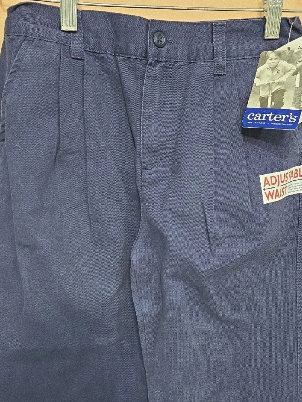 Carter's Navy Blue Adjustable-Waist Chino Pants